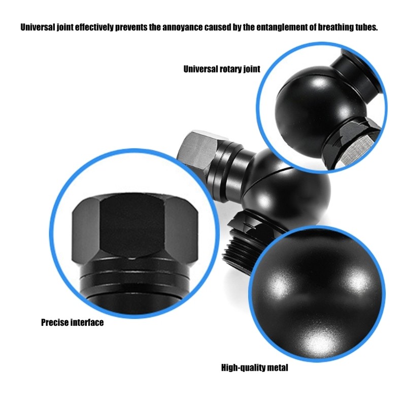 Scubas Diving Regulator Connector Portable Second Stage Regulator Adapter
