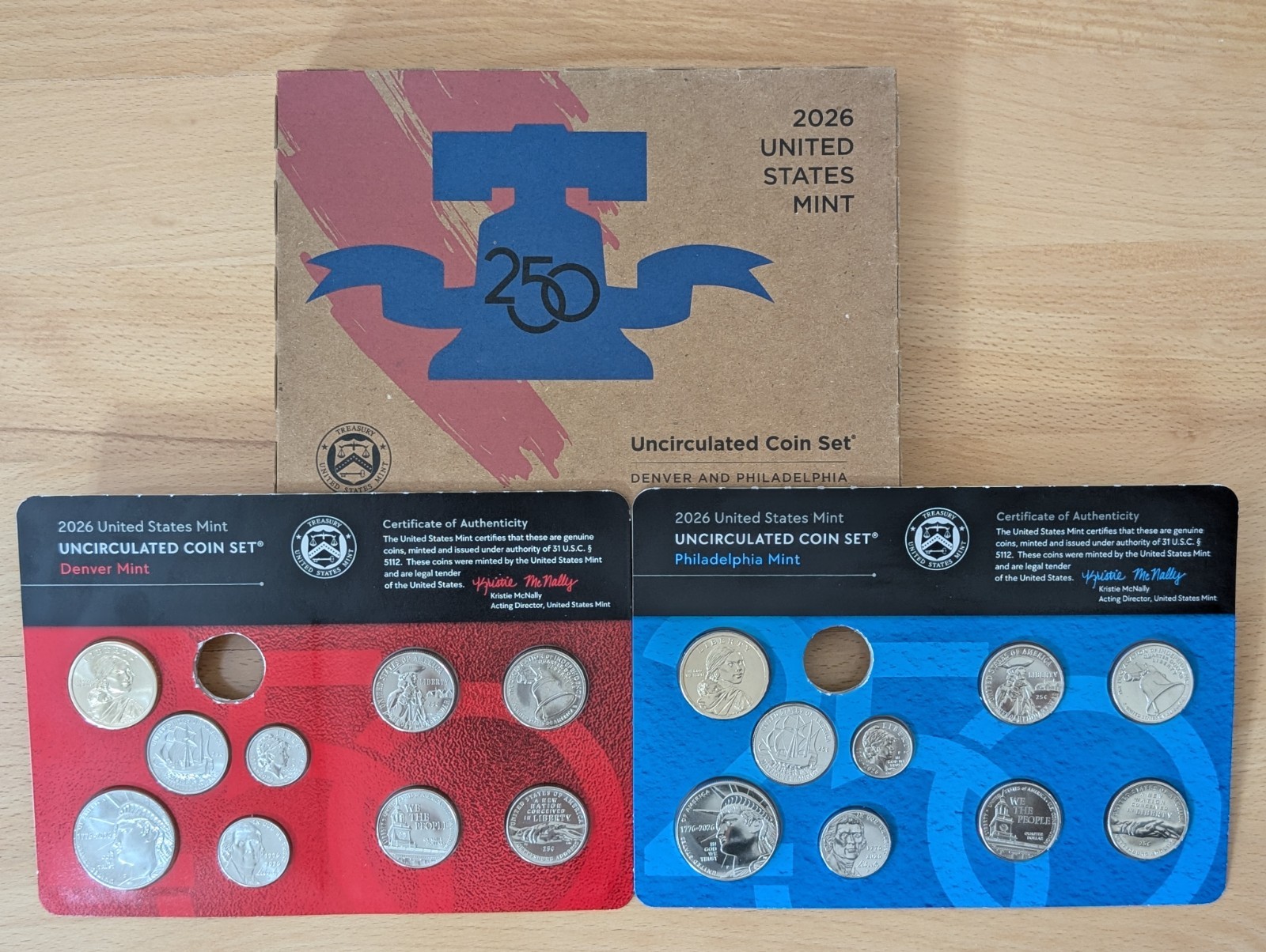 2026 P & D UNITED STATES MINT UNCIRCULATED COIN SET (NO LINCOLN CENTS)