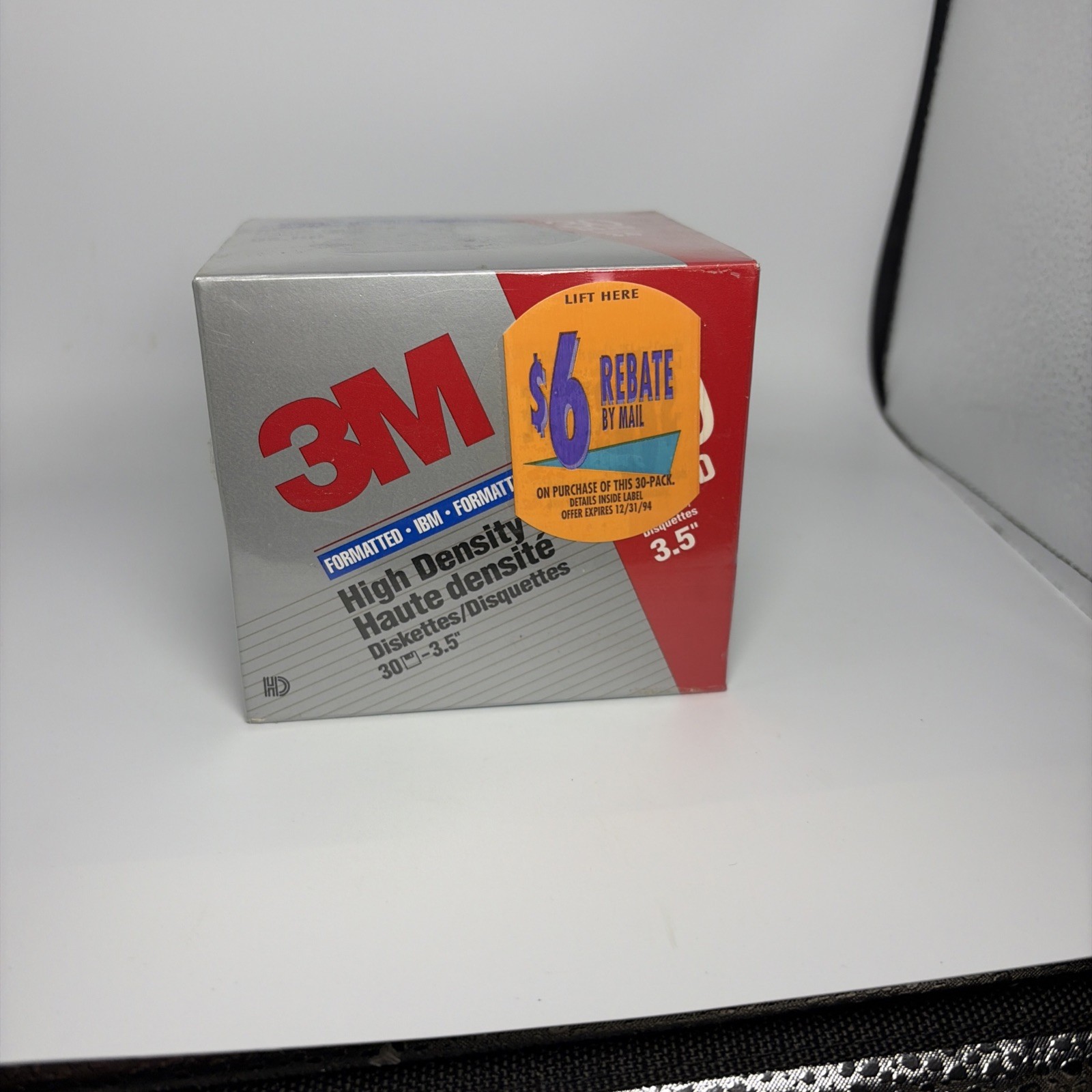 3M High Density IBM Formatted Diskettes 3.5” 30 Pack DS HD Floppy Discs 1994 VTG