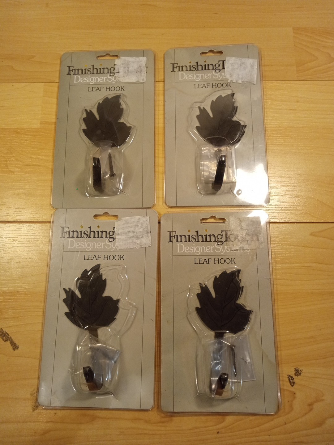 Finishing Touch Designersystems Metal Leaf Hooks/ New Sealed/4 Total/ Fast Ship