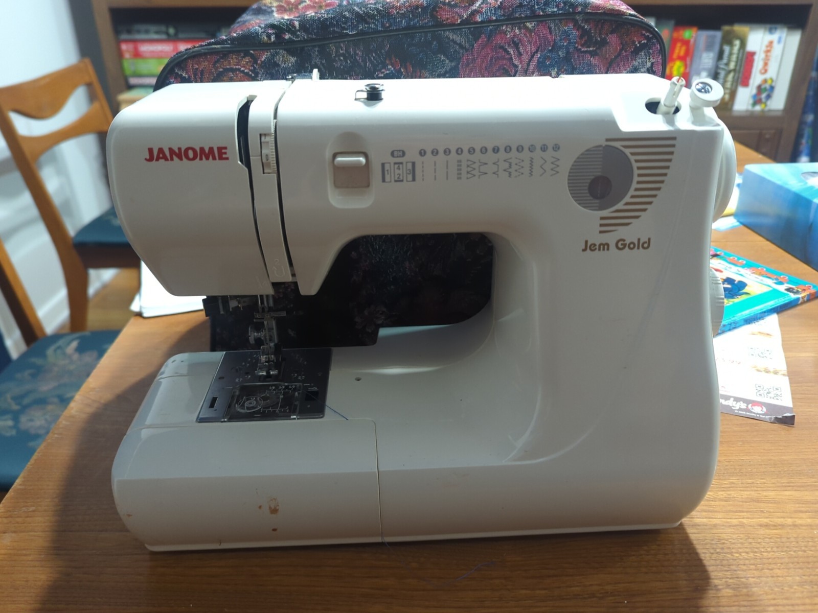 Janome Jem Gold 660 Sewing Machine with Carry Bag, PARTS ONLY No Cord Etc