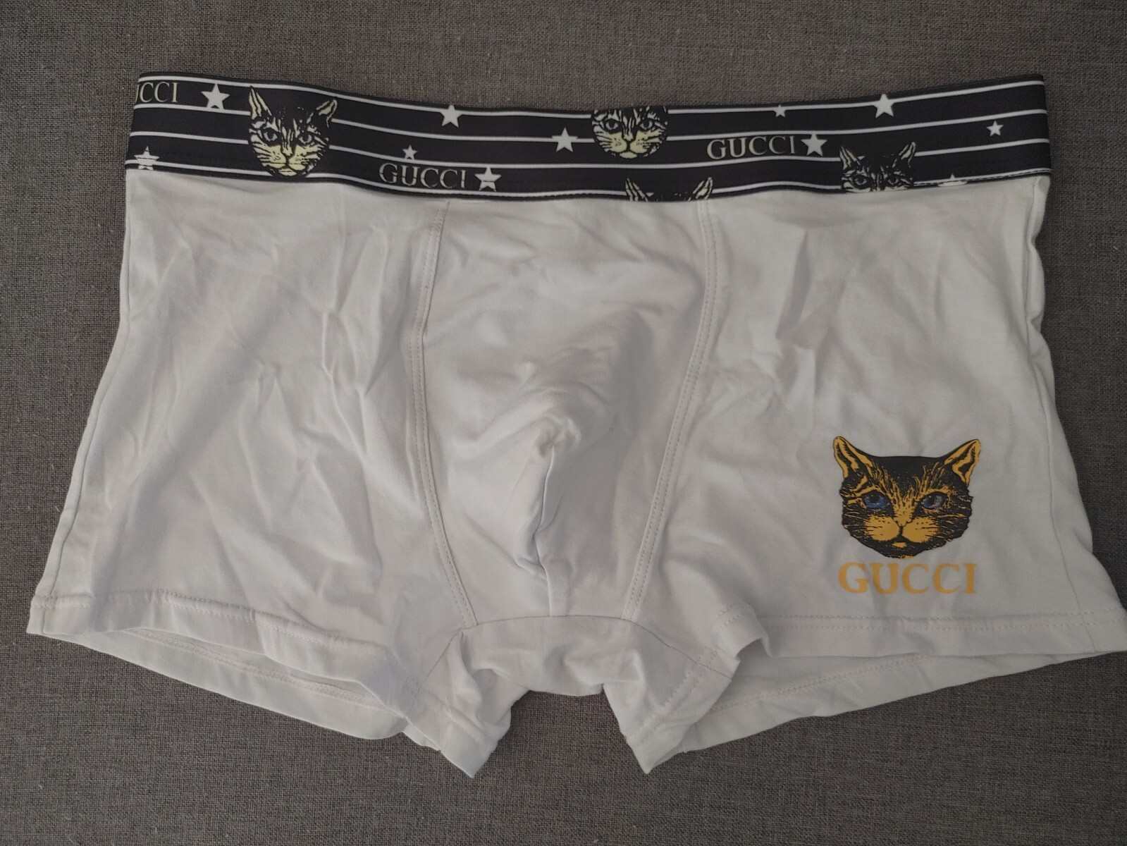 Boxer Brief luxury underwear men White Large