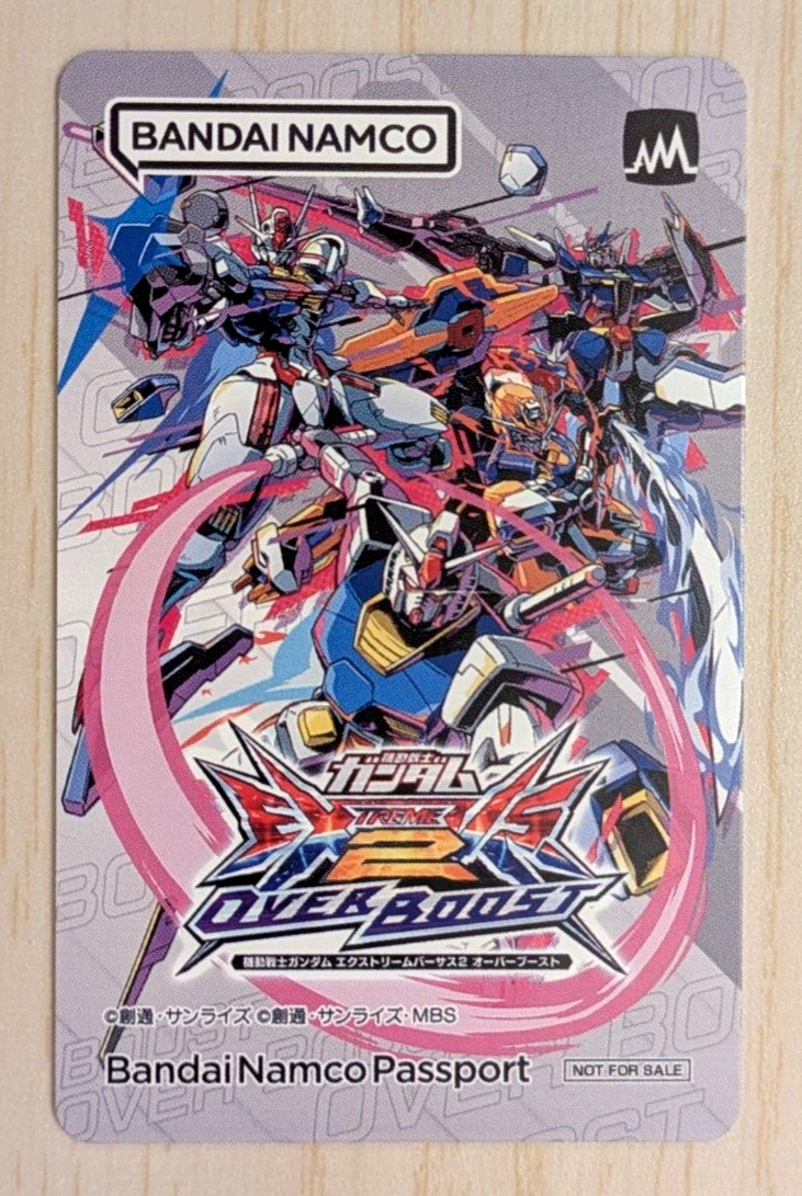 SHIPS FROM USA Bandai Namco BANAPASSPORT Card Gundam Extreme Vs. 2 Overboost