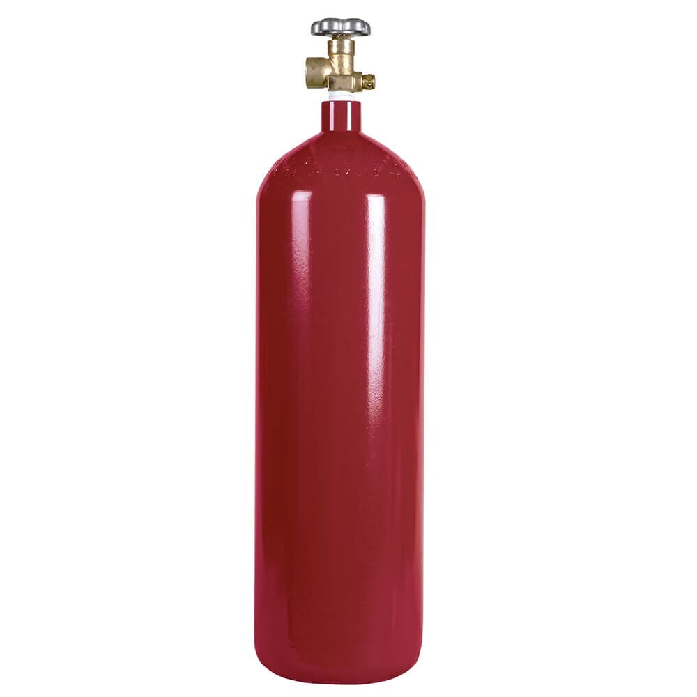 New 60 cu ft. Steel Nitrogen Cylinder Tank with CGA580 Valve Installed Nitro