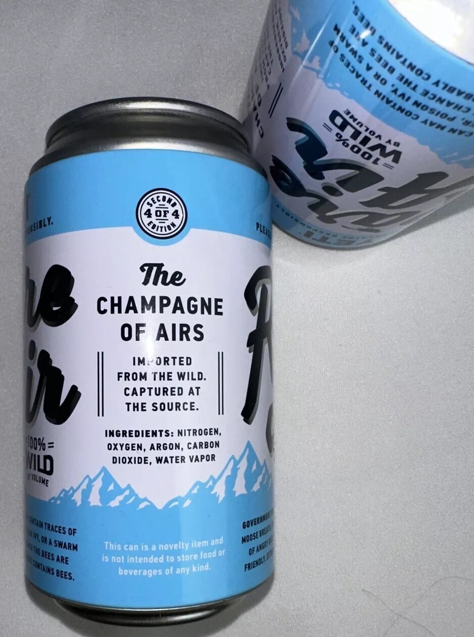 Yeti Rare Air Display Can With Paperwork and Sticker