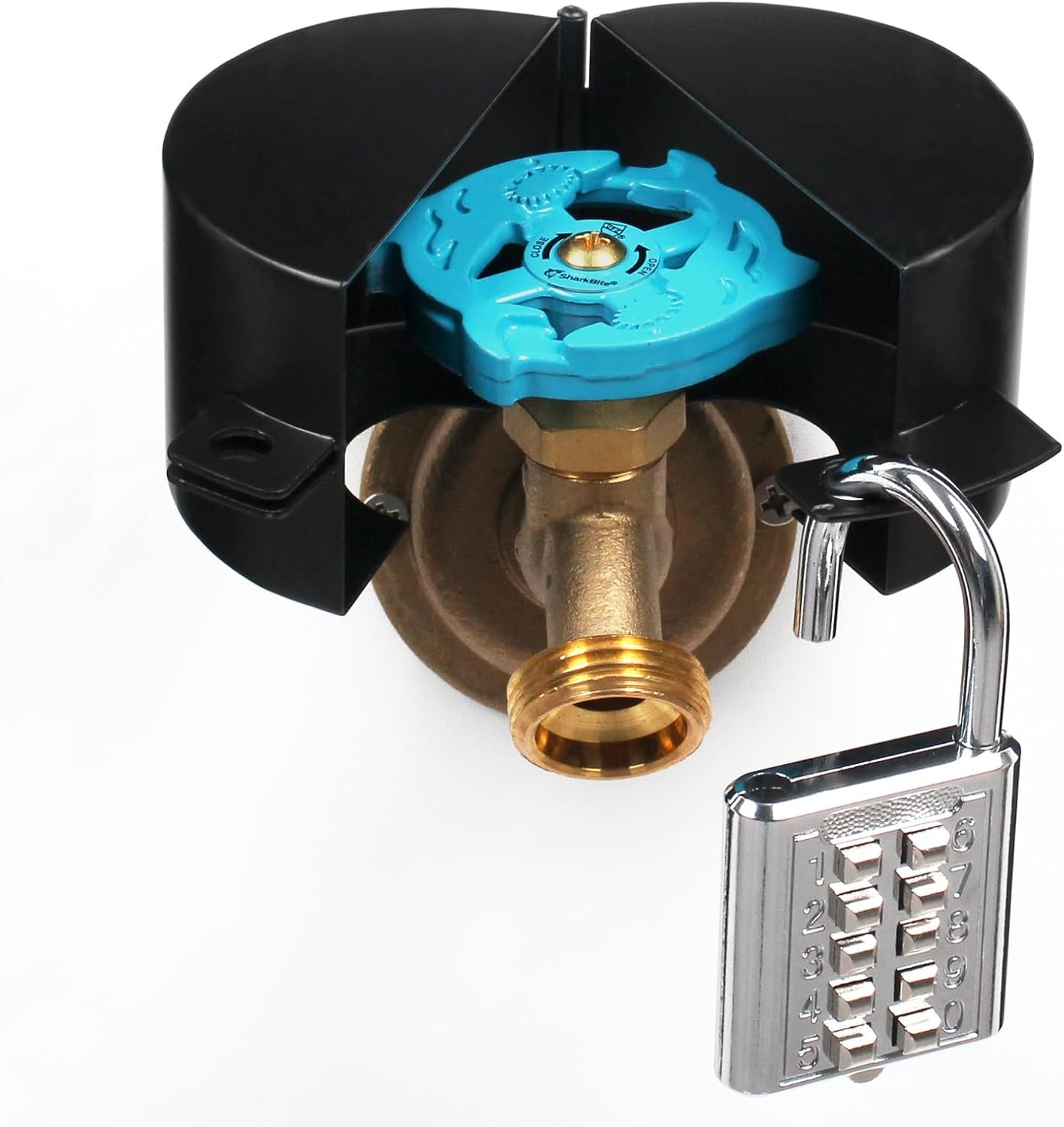 Outdoor Faucet Lock Prevents Water Theft and Reduces Water Waste | Faucet Lock F