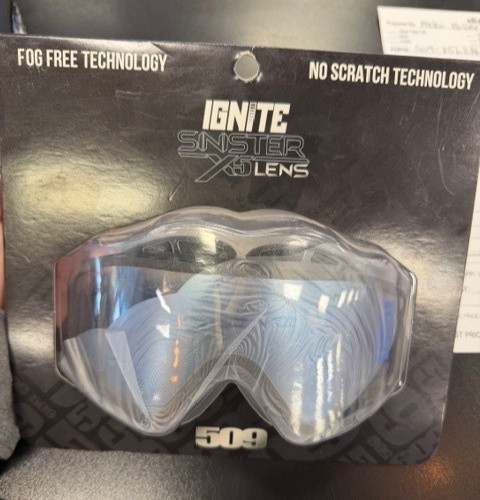 NEW OEM 509 SINISTER X5 IGNITE HEATED LENS, CLEAR - 509-X5LEN-18-CLI