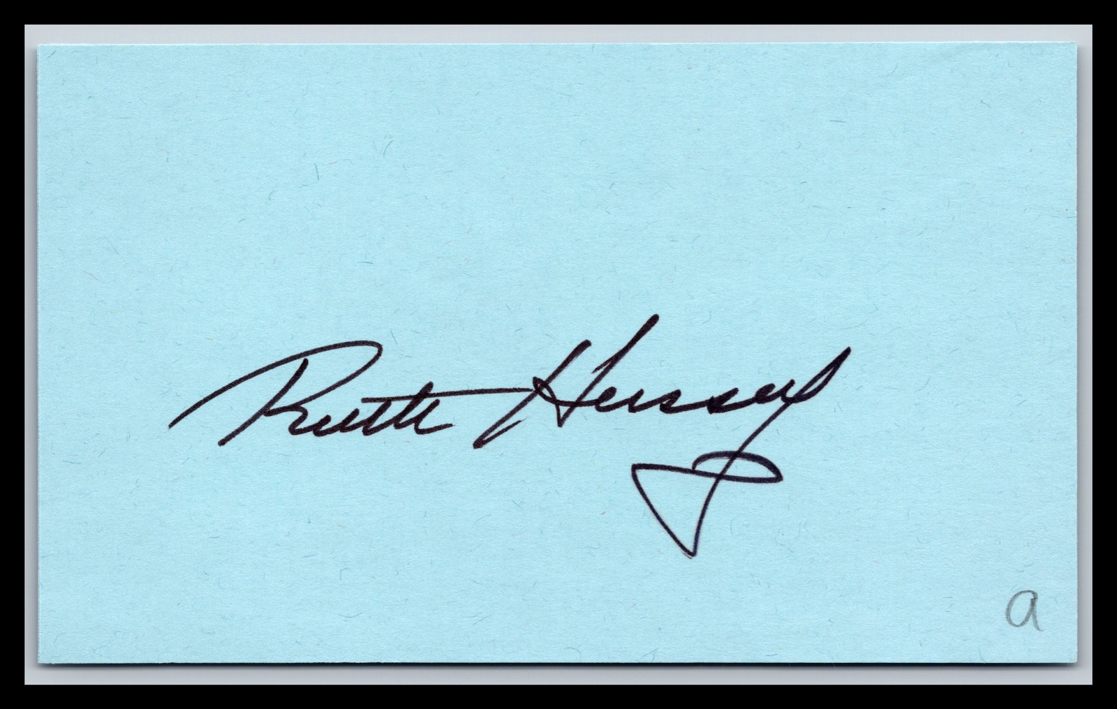 Ruth Hussey - Actress - 3x5 Card - Signed / Autograph (a)