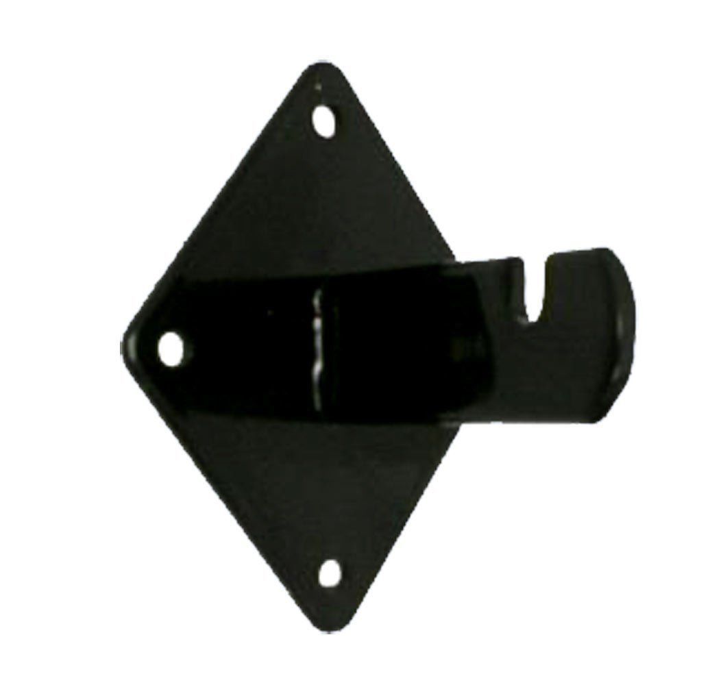 Gridwall Wall Mount Bracket - Grid Panel Mounting Brackets - Black - 12 Pieces