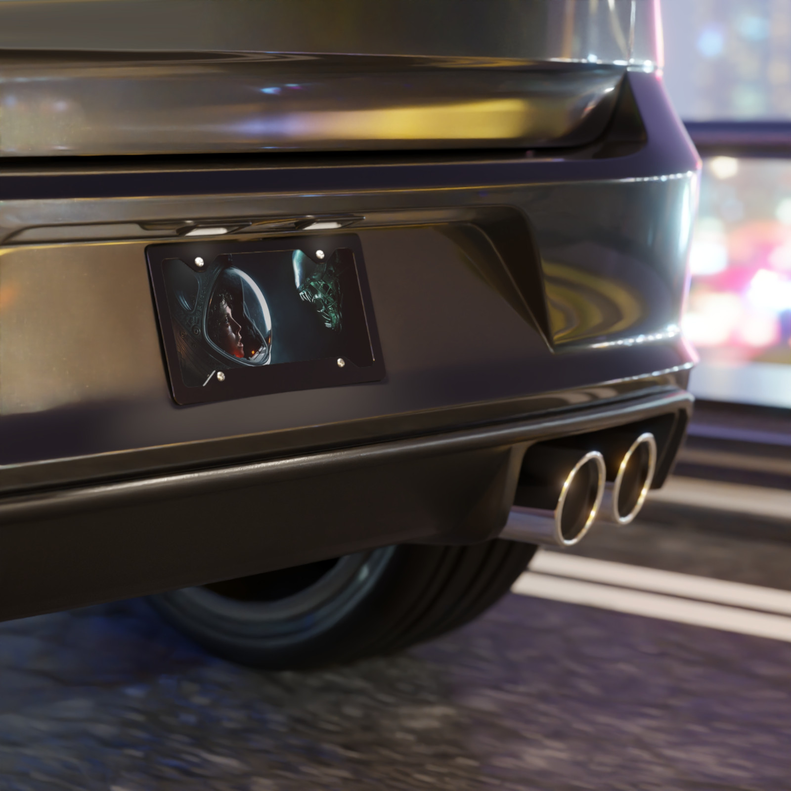 Alien Sci Fi Movie License Plate