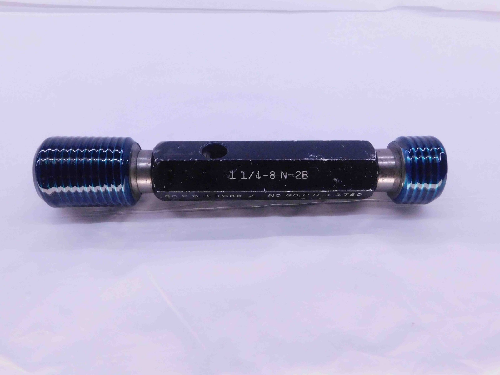 1 1/4 8 UN 2B THREAD PLUG GAGE 1.25 1.250 GO NO GO P.D.'S = 1.1688 & 1.1780