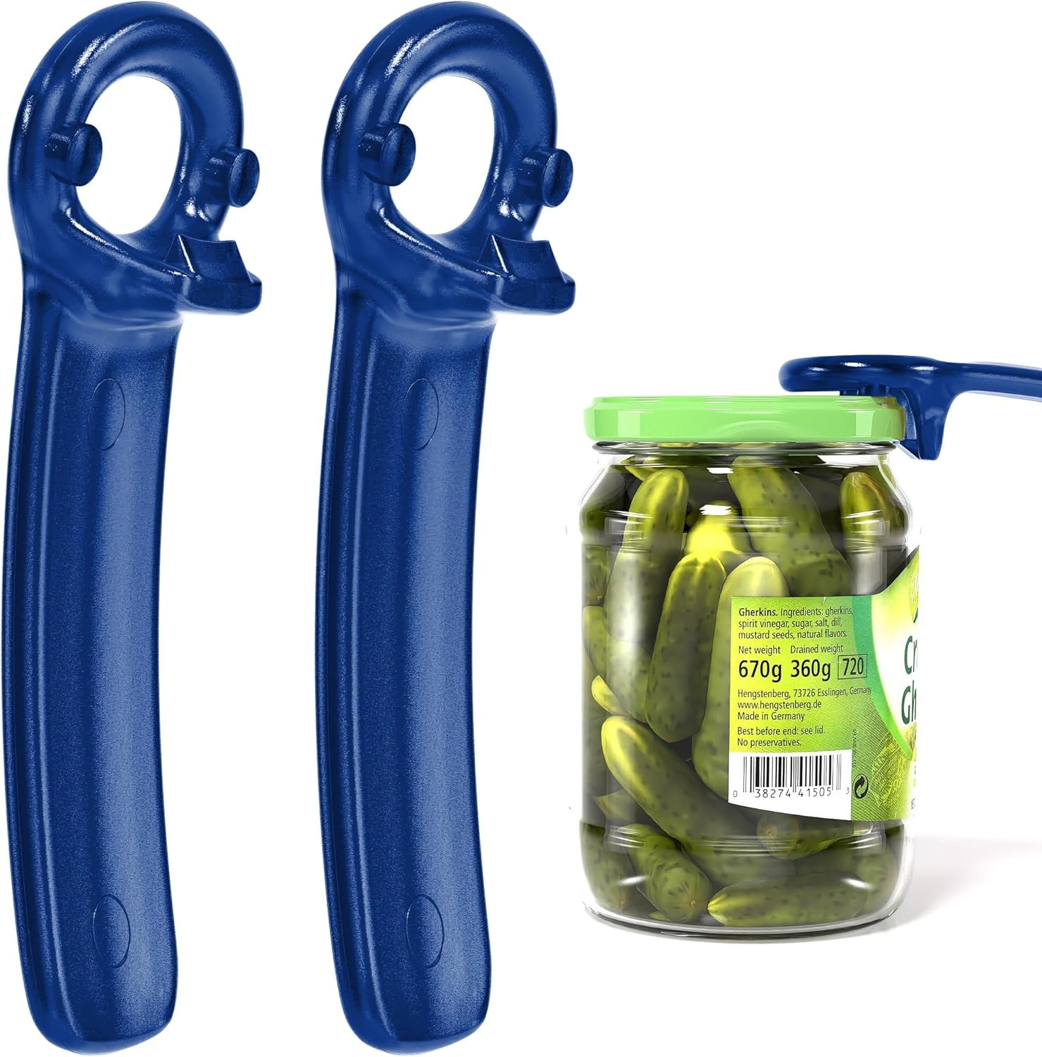 2 Pcs Readaeer Jar Opener for Weak Hand & Seniors with Arthritis (Blue)