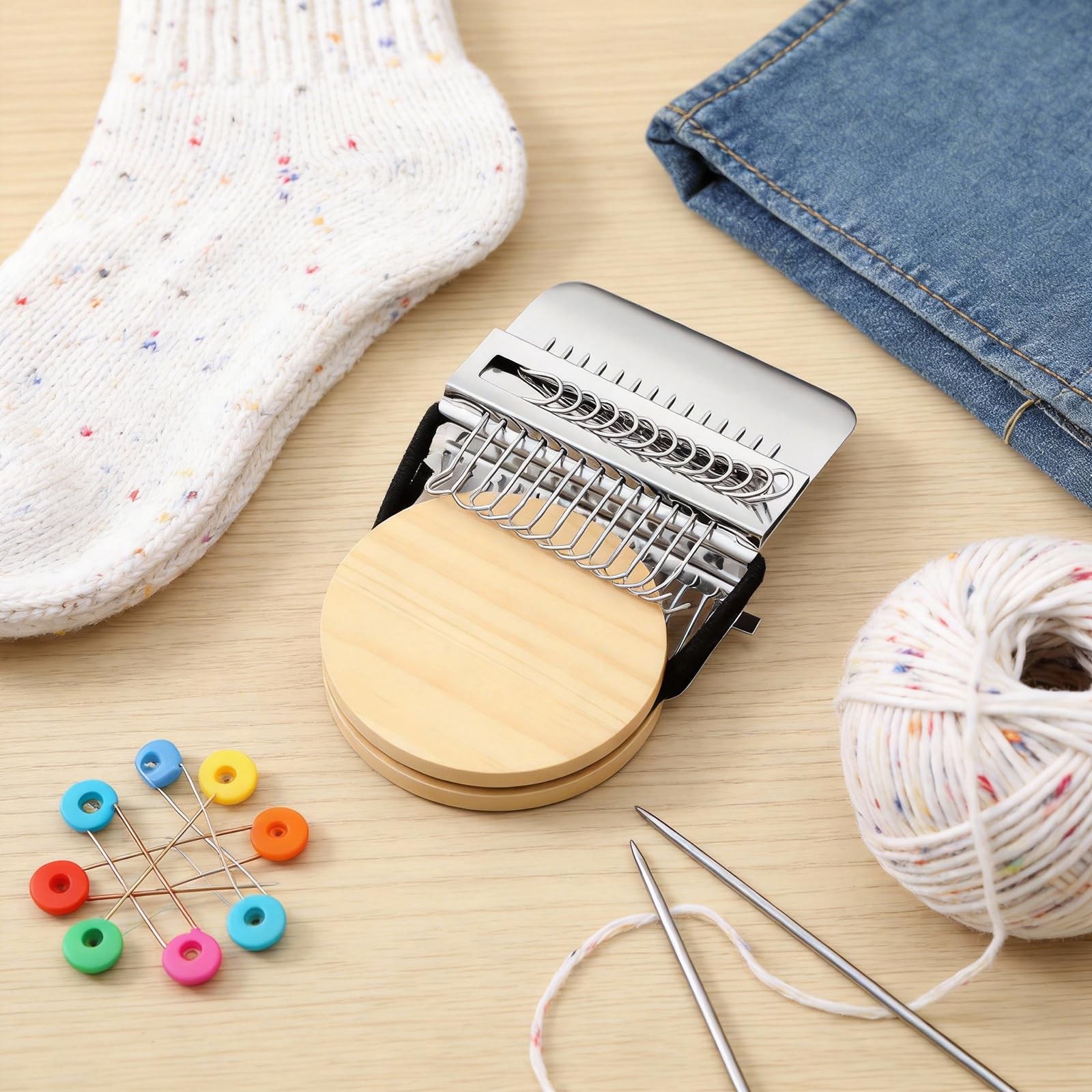 PatchMaker 2.0 Kit, Mini Portable Patch Darning Looms Kit, Patchwork Weaving ...