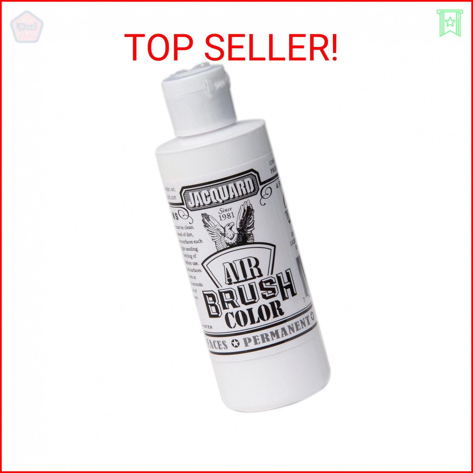 Jacquard Airbrush Color 4Oz Opaque White