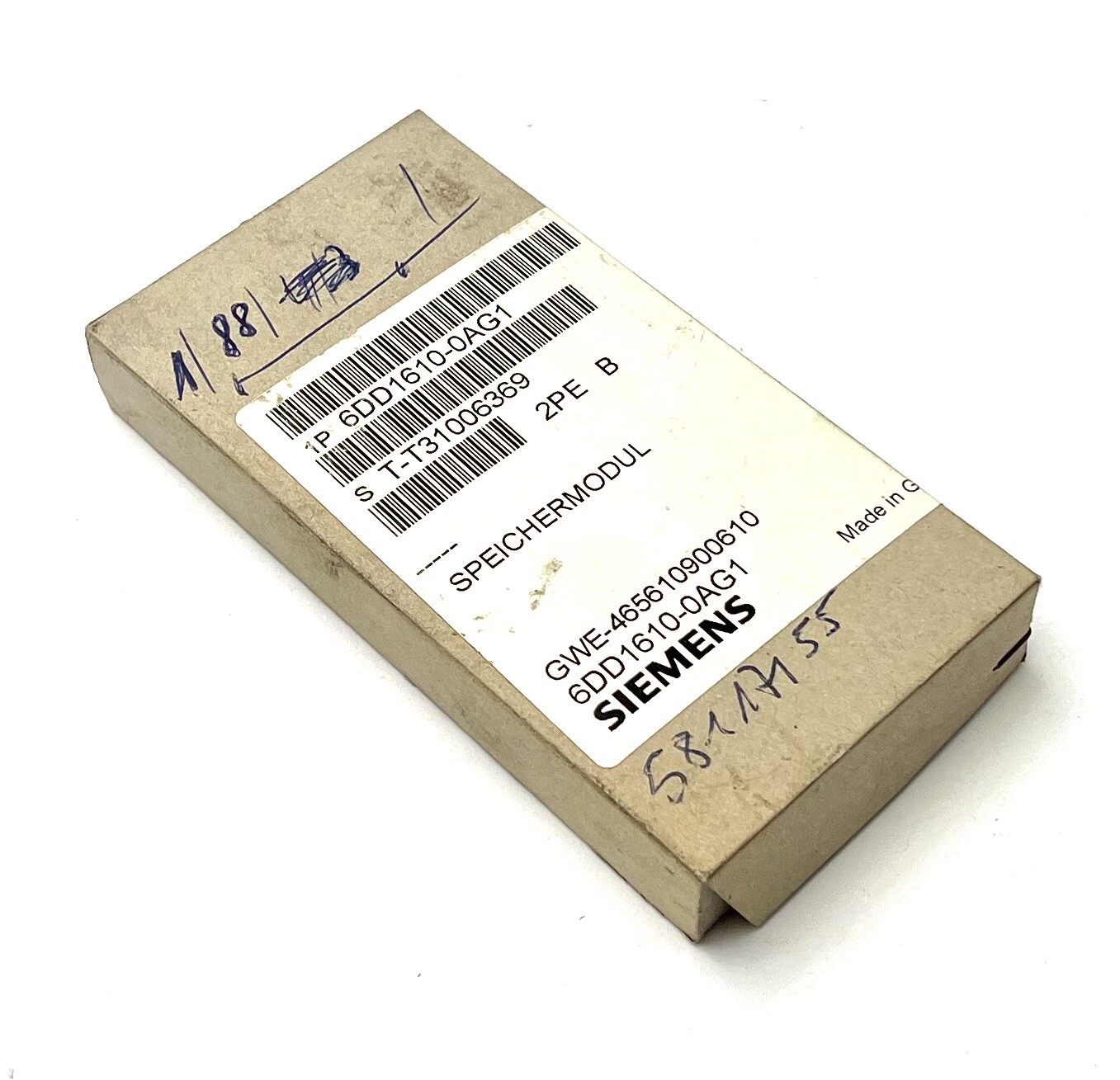 Siemens 6DD1610-0AG1 6DD1 610-0AG1 Version: B Memory Module -sealed-