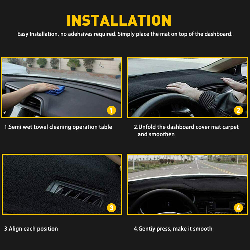 Fits 2019-2021 CHEVY SILVERADO DASH COVER DASHBOARD MAT PAD DASHMAT GMC Sierra