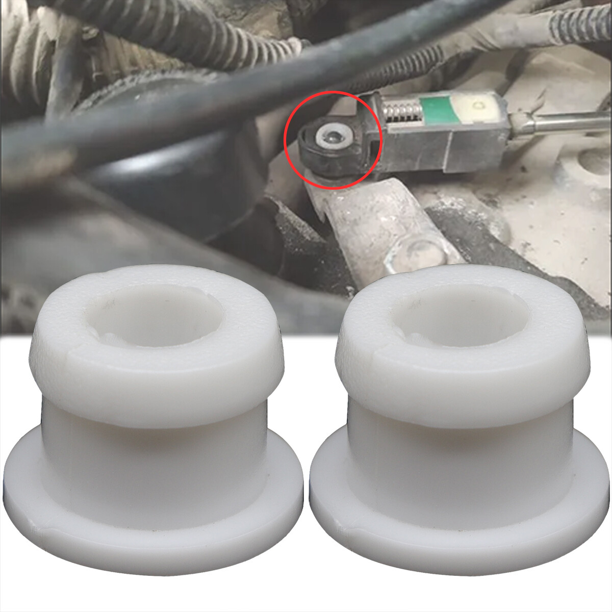 2Pcs AT Shifter Cable Bushing For Ford Transit Connect Gear End Connector Sleeve