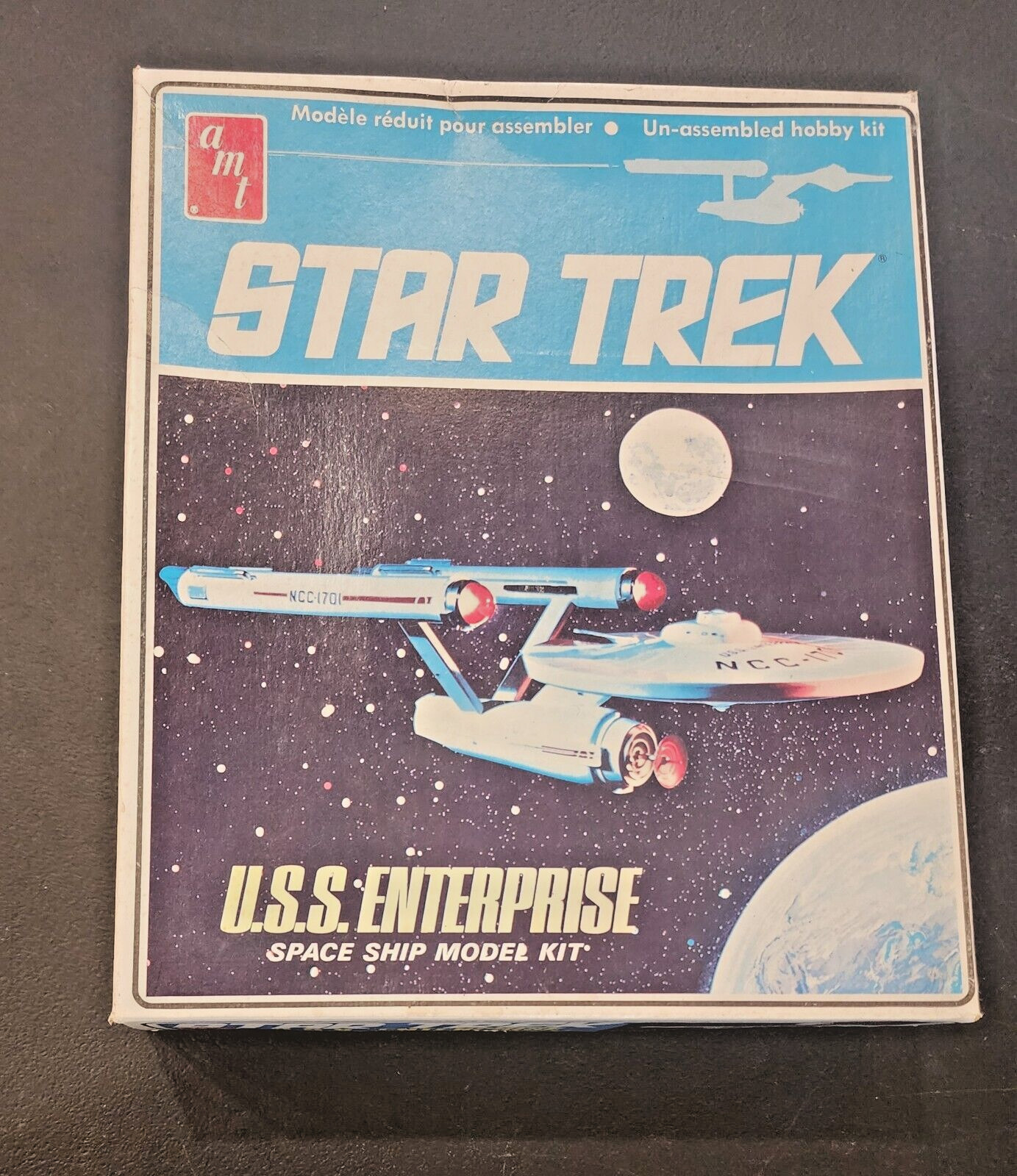 1983 AMT Ertl Star Trek U.S.S Enterprise 6676 Space Ship Model Kit