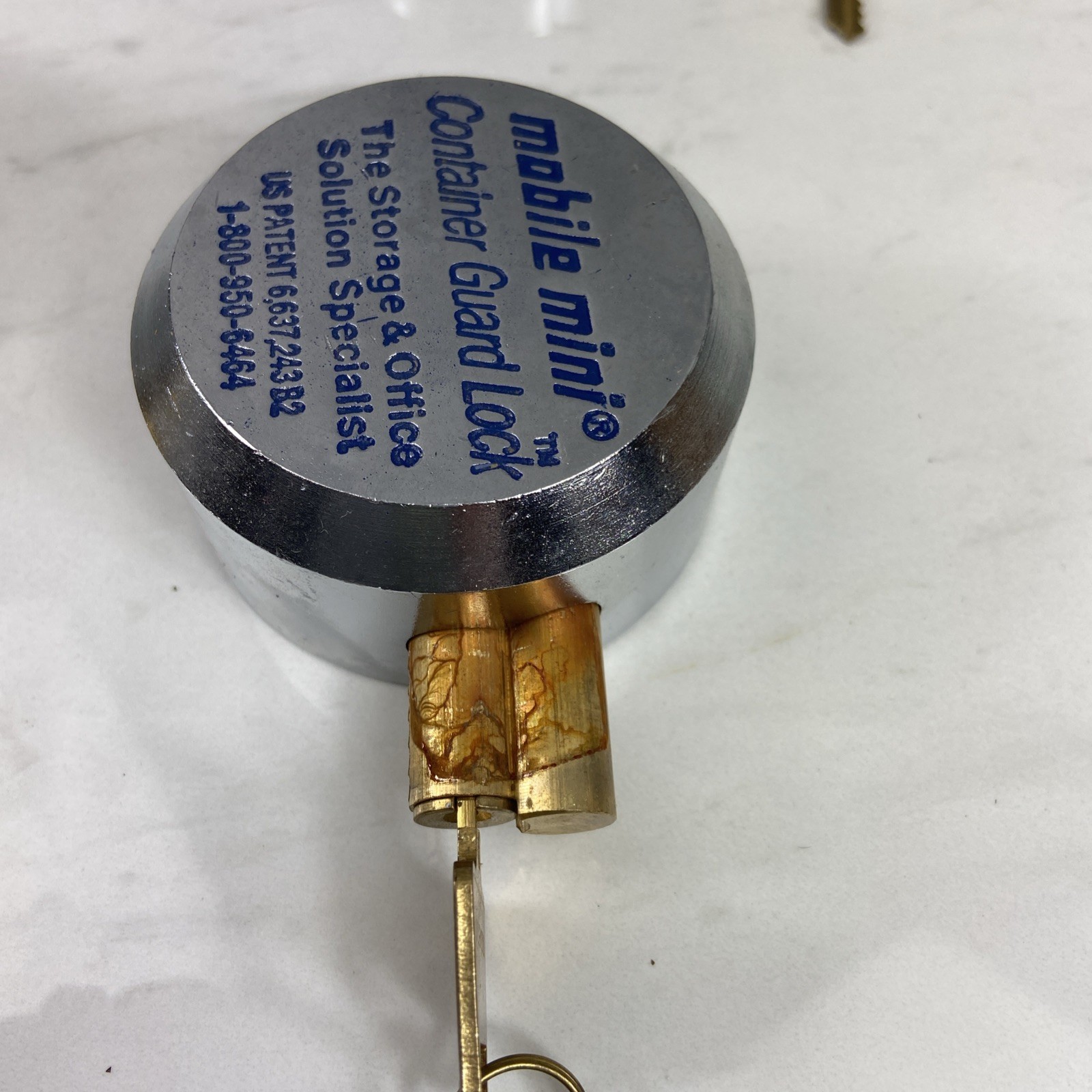 3 Mobile Mini Container Guard Puck Locks with 2 Keys - VGC