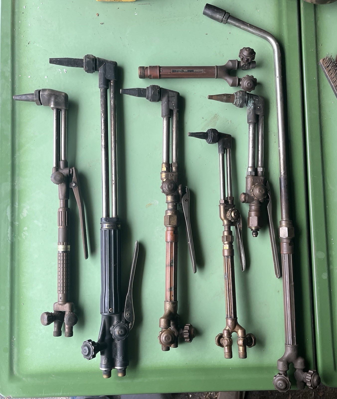 Lot Of Vintage Brass Welding Torch Heads