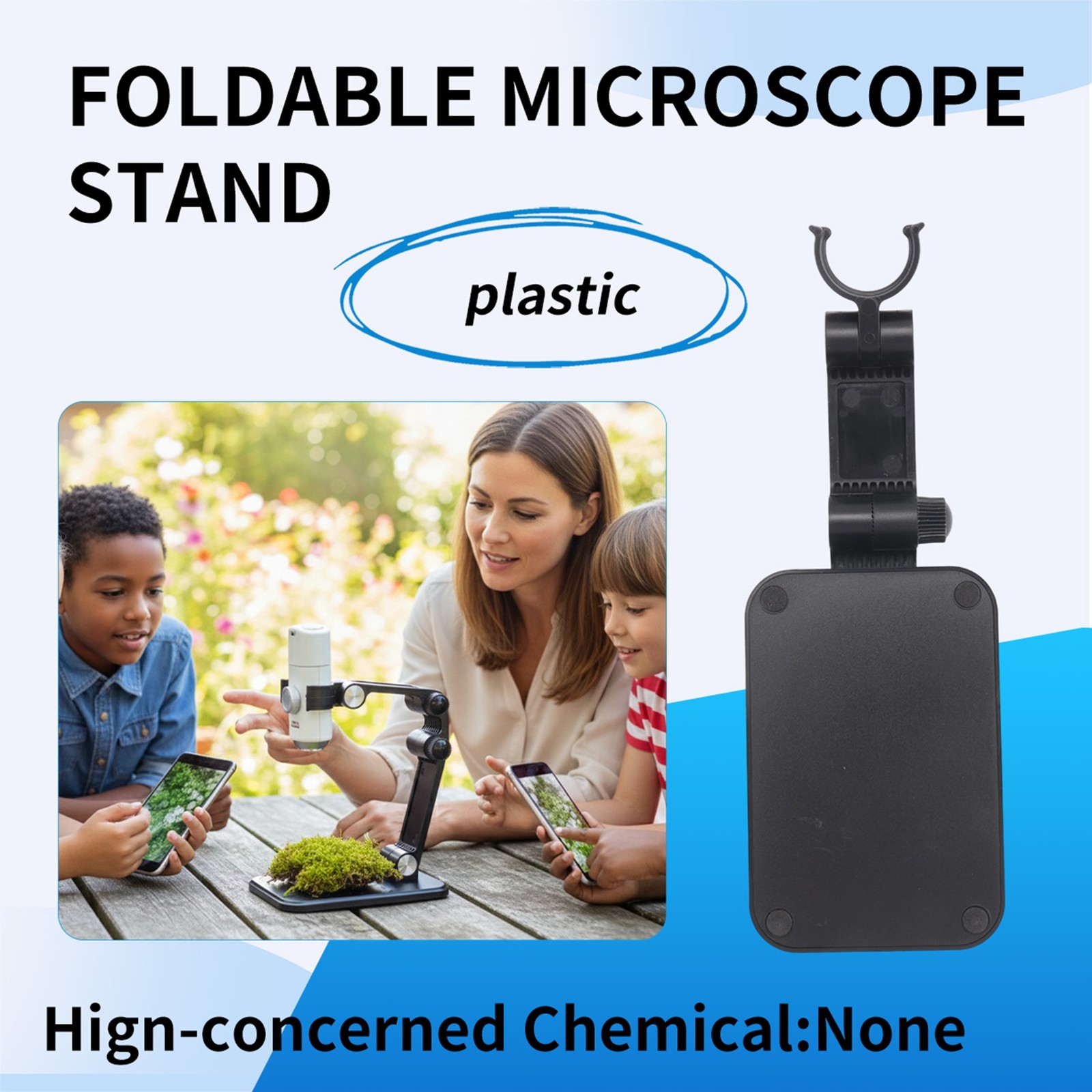 Microscope Stand Foldable and Adjustable Angle Suitable for Wifi Digital2310