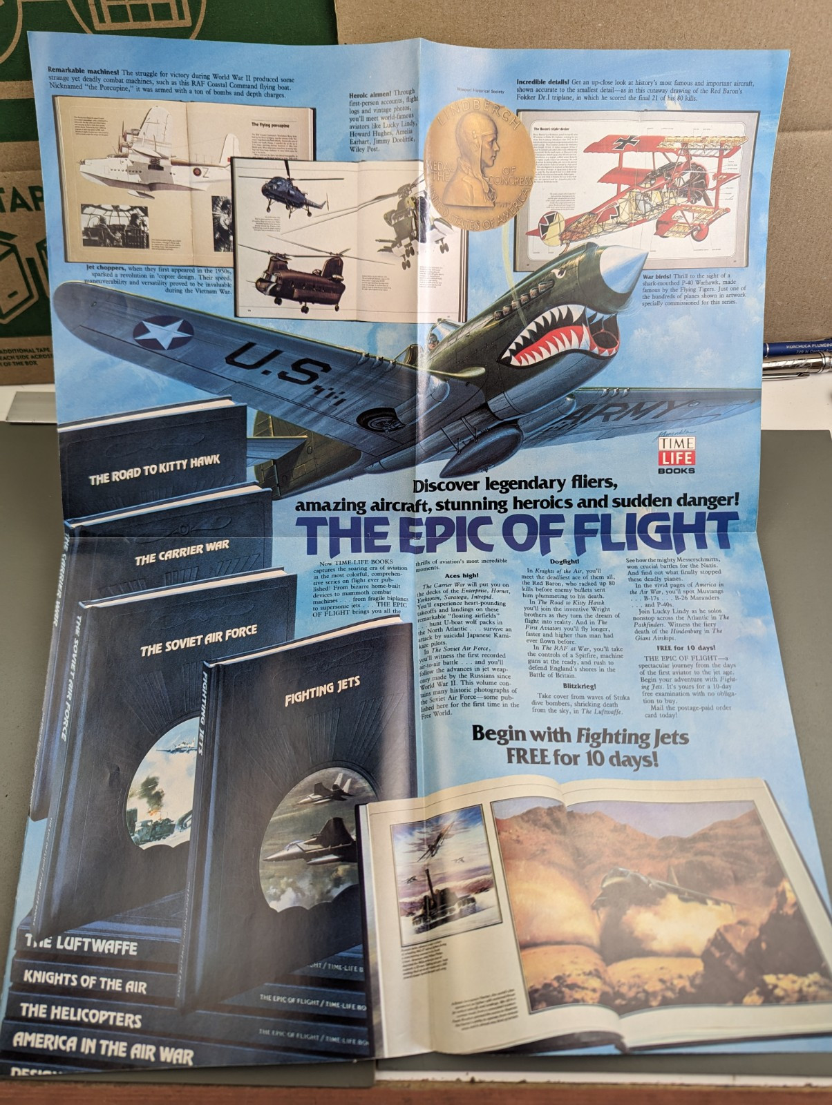 1983 Combat Jets of the World foldout poster F-15 Dassault Mirage 2000 F-16A
