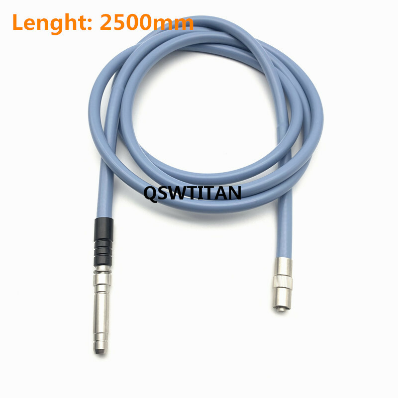 Silicone cable Endoscop Fiber 1.8m-3m Light Source Microscope Guide interface