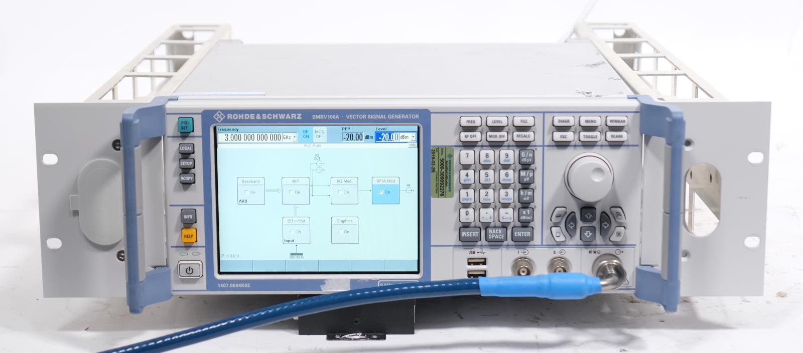 Rohde & Schwarz SMBV100A Vector Signal Generator 9kHz to 3.2GHz OPT B52 B103 K18