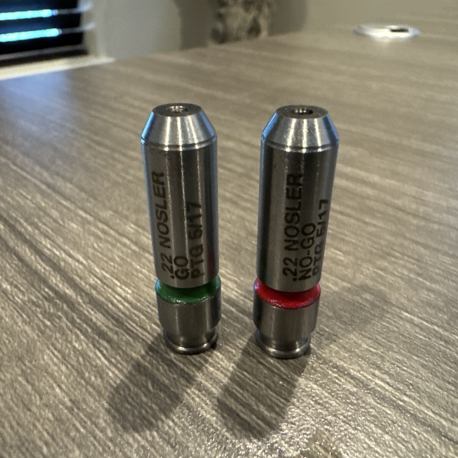 PTG  22 NOSLER. HEAD SPACE GAUGES            (Go/ No Go Pair)