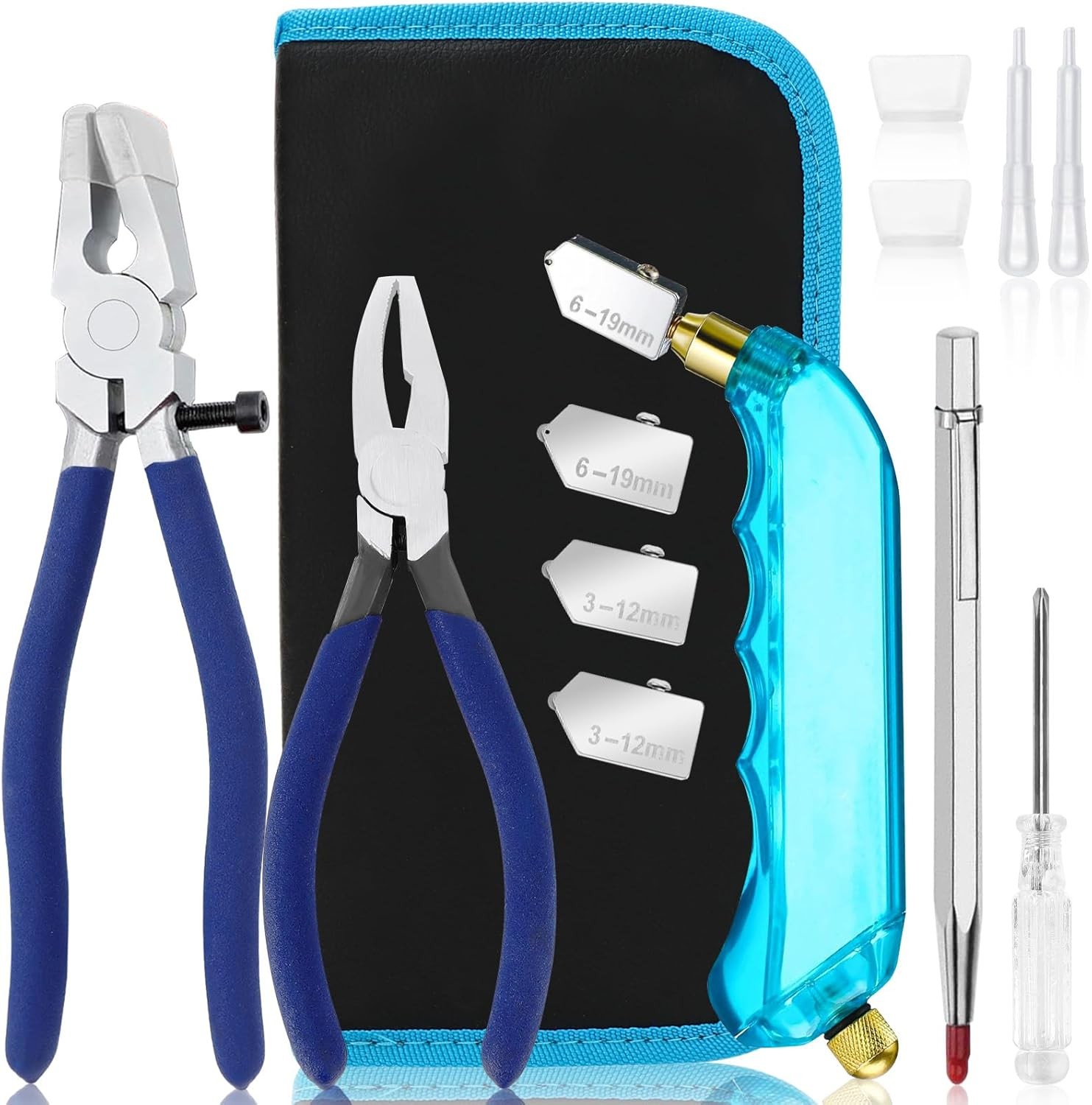 YOTINO Glass Cutting Tool Kit Includes Blue Grip Oil