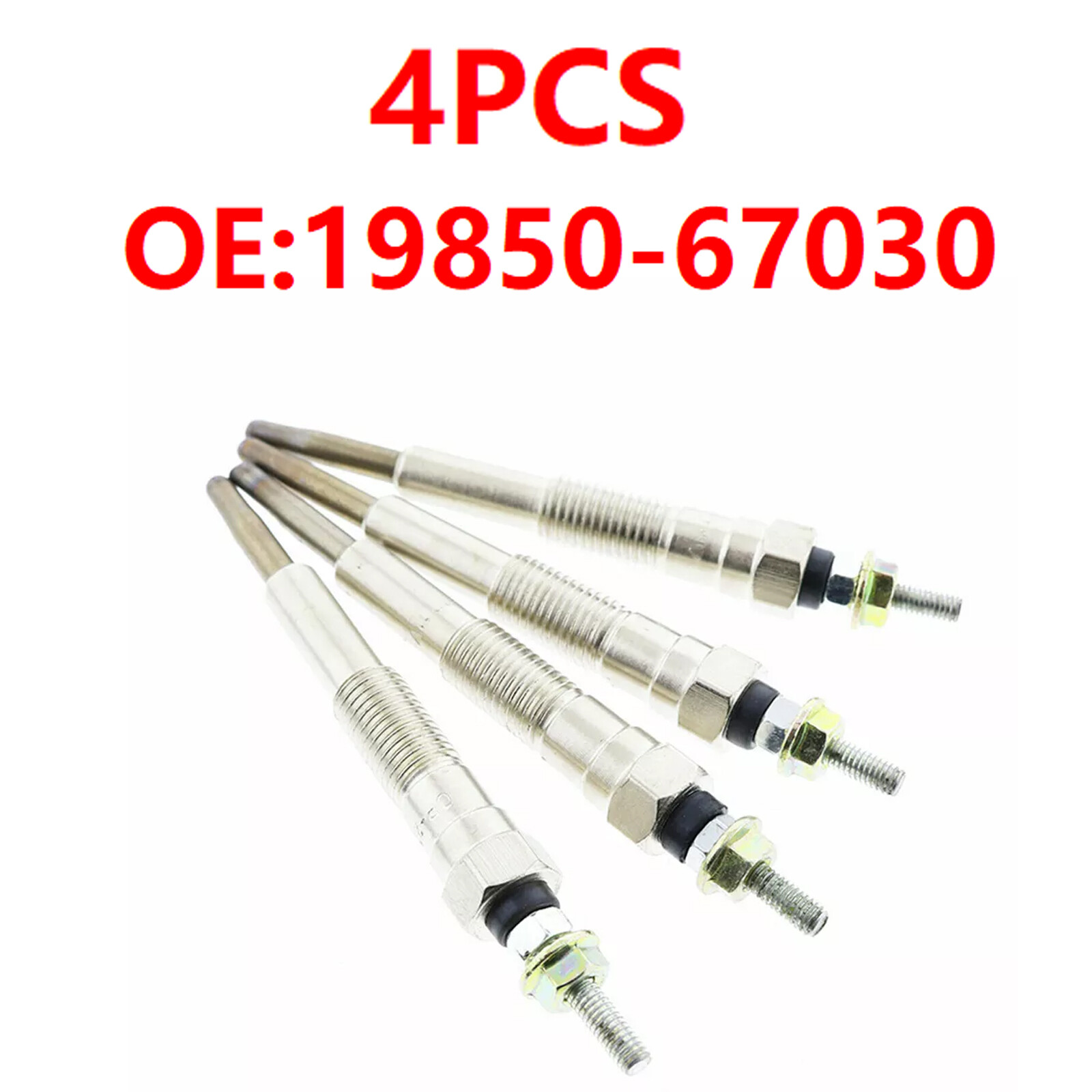 4X For Toyota 1KZ-TE HILUX HIACE PRADO 3.0 LTR 96-12 Glow Plug 19850-67030