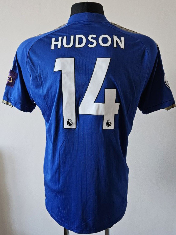 Leicester City 2017 - 2018 Home football Puma shirt #14 Hudson size Extra Large