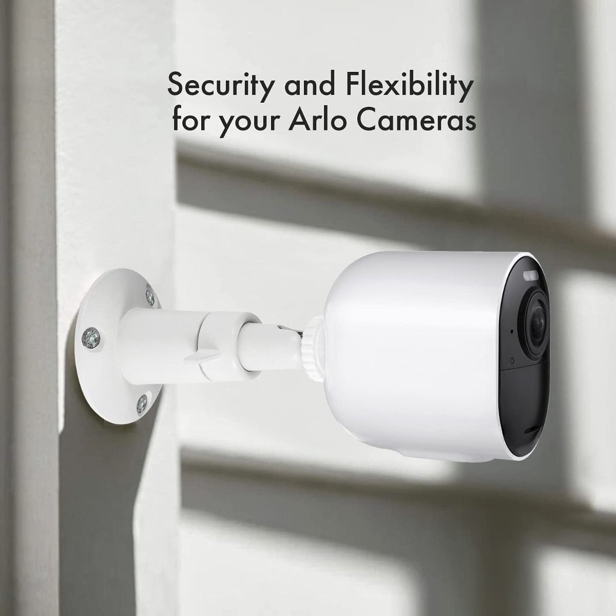 Security Camera Wall Mount Adjustable, Adjustable for Kitchen Home (White)