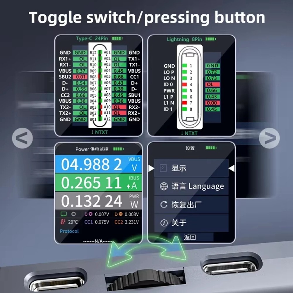 IBridge A3 Phone Tail Plug Detector Support and Type-C Interface4828
