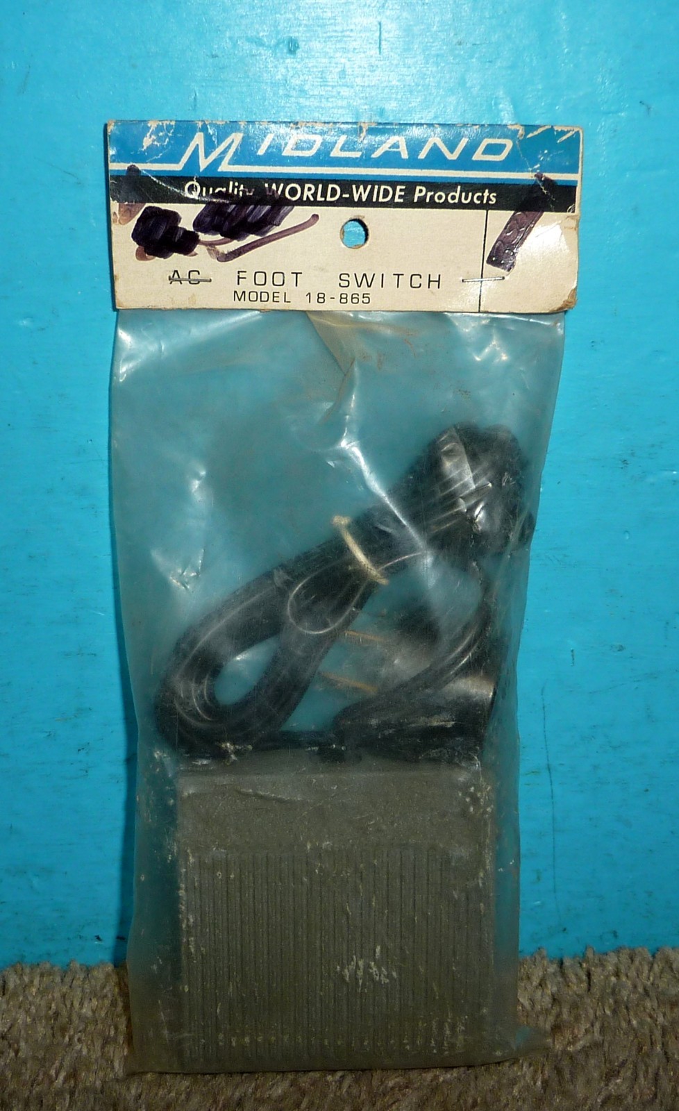 Midland Model 18-865 AC Foot Switch NOS
