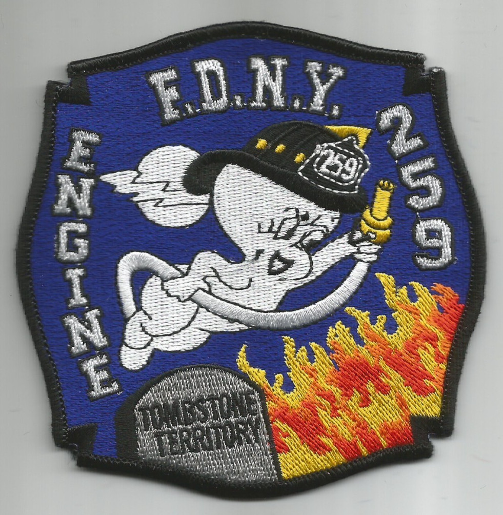 New York City - FDNY Engine - 259 "Tombstone - blue", NY (4" x 4") fire patch