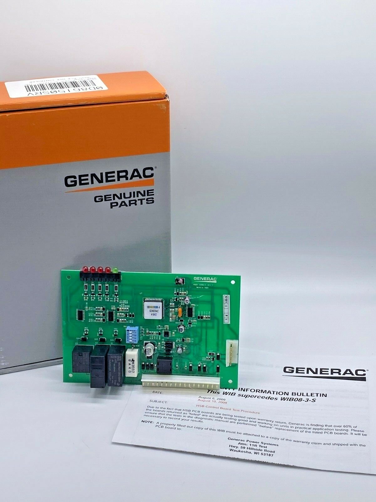 GENUINE GENERAC 0D86150SRV Control Board SAME DAY SHIPPING