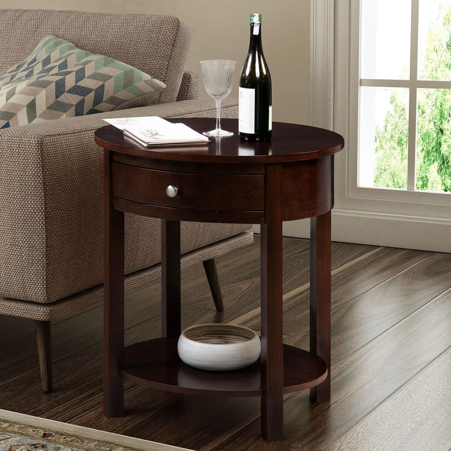 Classic Accents Cypress End Table, Espresso