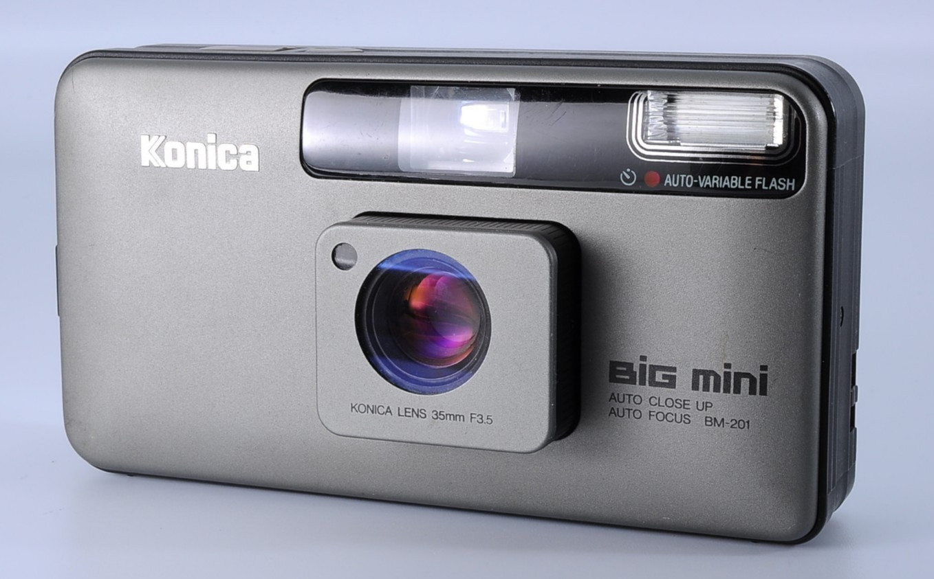 Konica Big Mini BM-201 BM201 35mm f/3.5 Film Camera From JAPAN Tested Near MINT