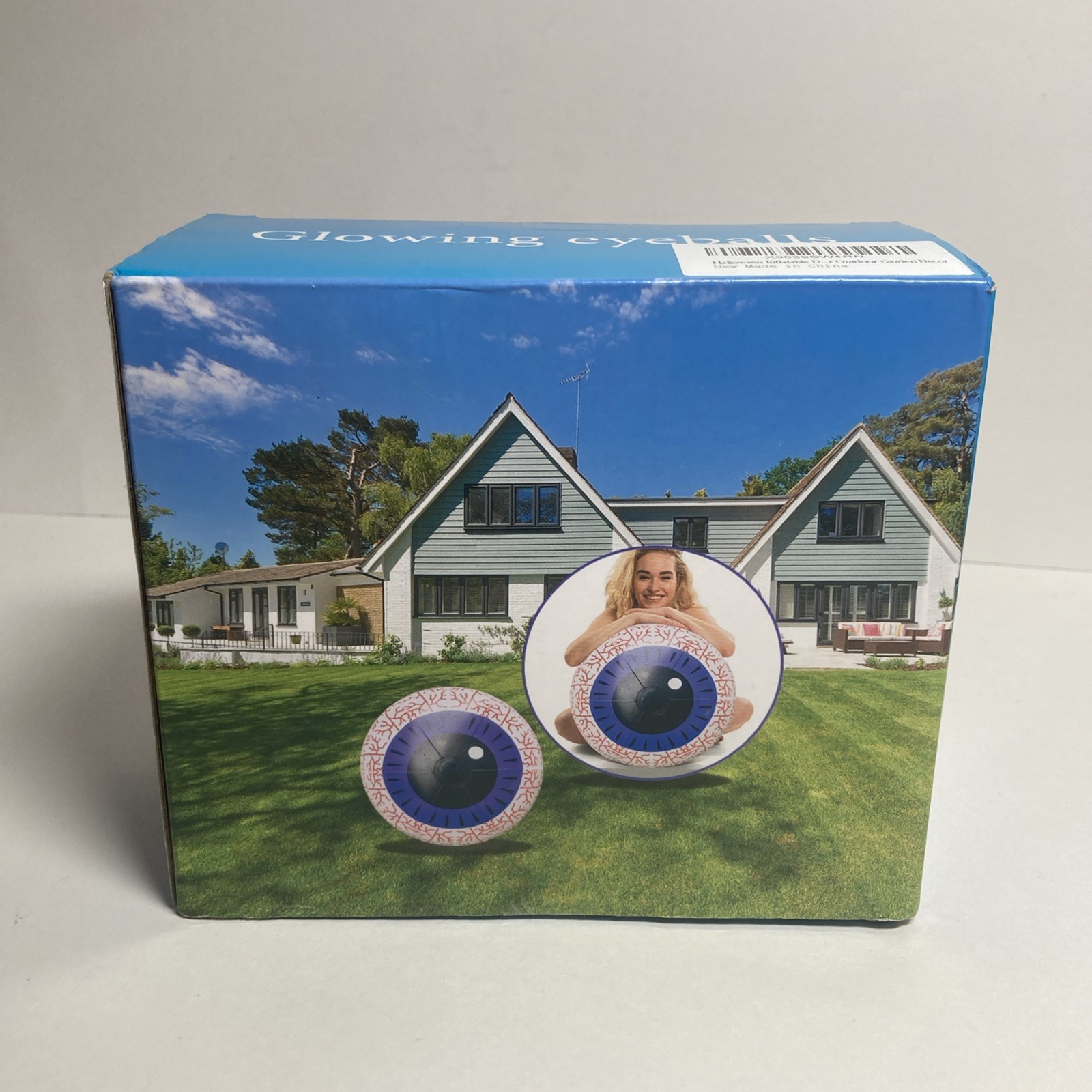 Halloween Glowing Eyeball Yard Decoration w/ Remote Control Color Changing NIB