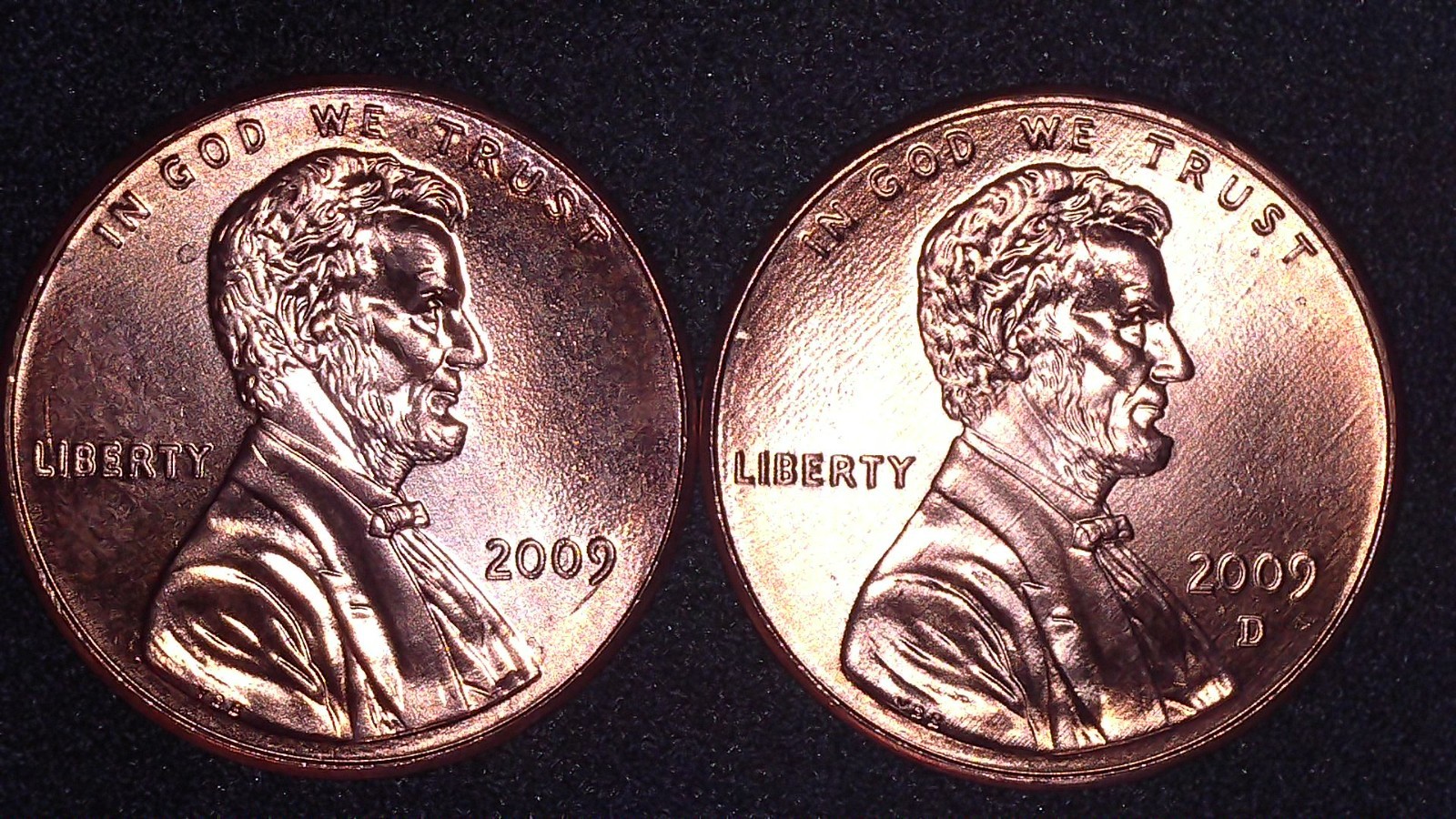 2009 P&D UNCIRCULATED LINCOLN BICENTENNIAL CENT PENNY SET - PROFESSIONAL LIFE