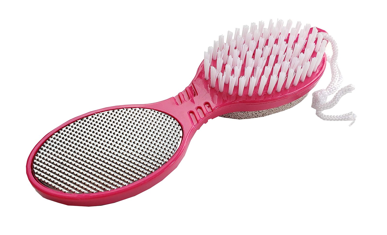 4 in 1 The Pedi Care Stick 4 Sided Pedicure Paddle 1 Count (Pack of 1), Pink