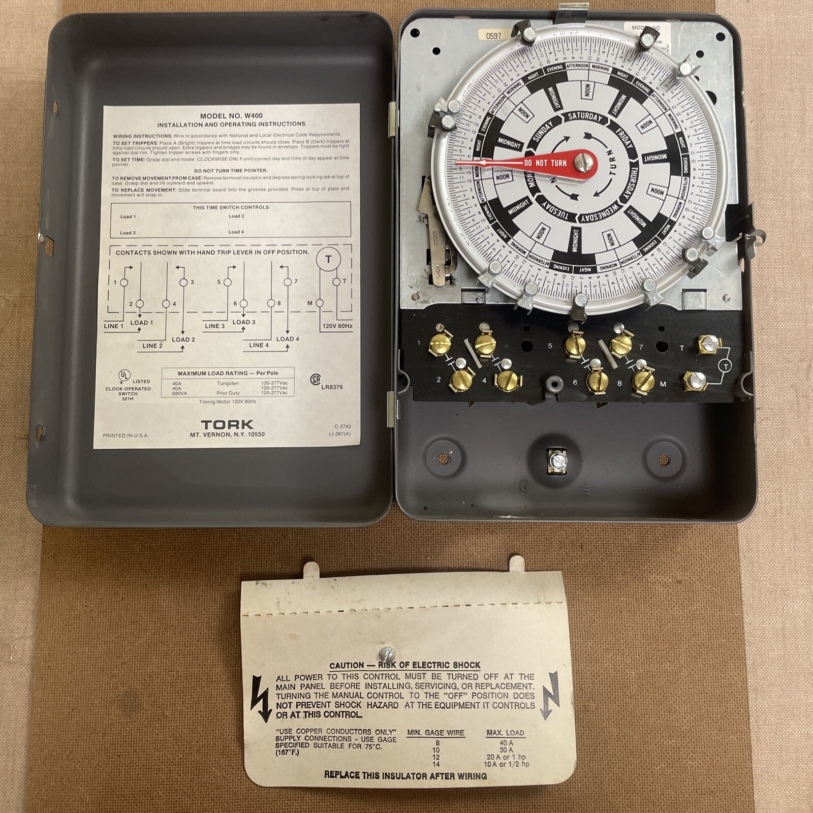 Nice TORK Model NO. Is W400 Timer