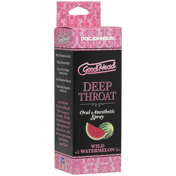 DEEP THROAT SPRAY ORAL SEX GOODHEAD, WATERMELON, BEST SELLER ORAL SPRAY. 2 OZ