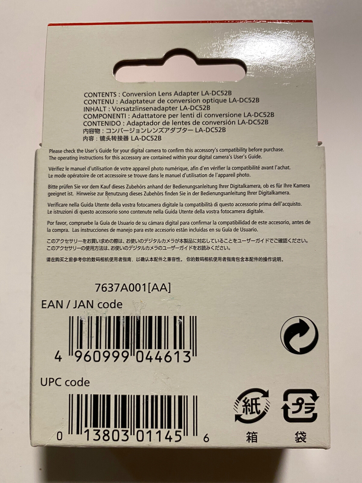 Canon LA-DC52B Lens Adapter for PowerShot A30 & A40