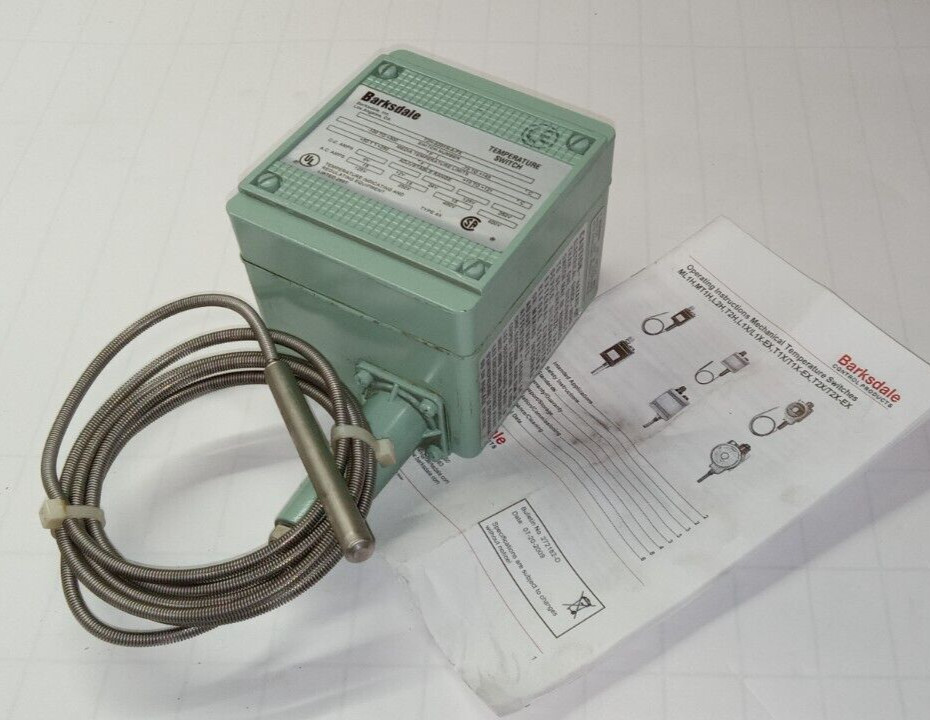NEW BARKSDALE TEMPERATURE SWITCH -73-149ºC 10-121ºC ADJ. RANGE T2H-S251S-A-FX