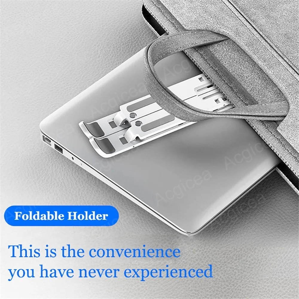 7 Level Adjustable Laptop Stand Foldable Portable Notebook Tablet Holder