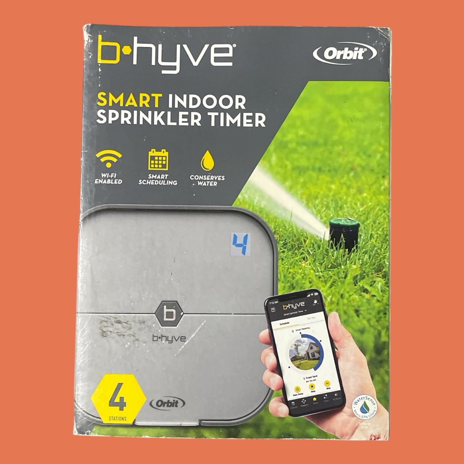 Orbit B-hyve 4-Zone Smart Indoor Sprinkler Controller - 57915 (U)