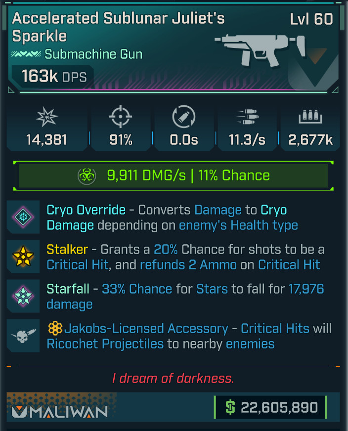 Borderlands 4 • MODDED PEARLESCENT SMG • Juliet's Sparkle • Lvl 60 • PS PC XBOX