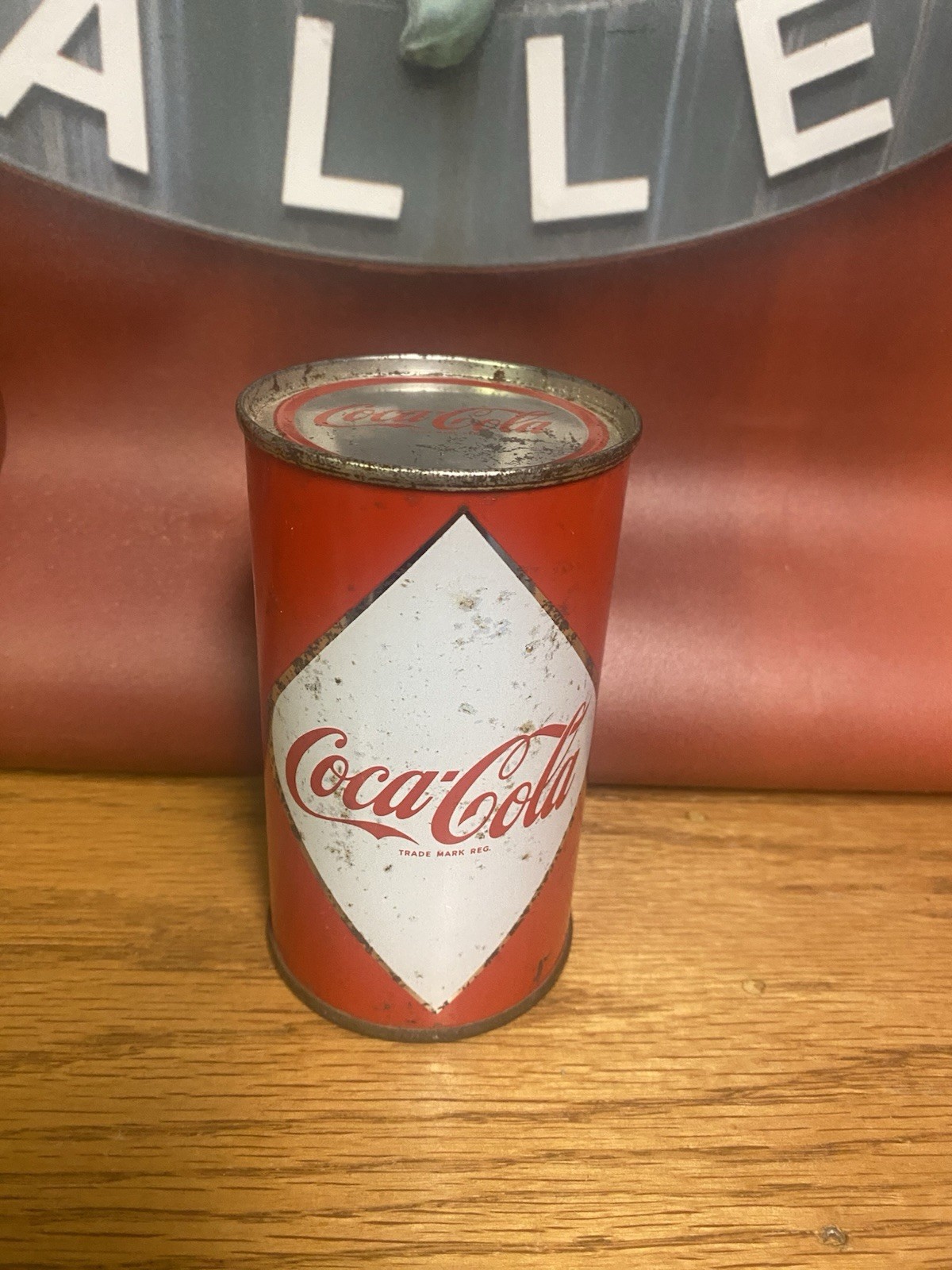 Coca Cola Can Vanity Top Old Vintage 12 Ounce Can G2U